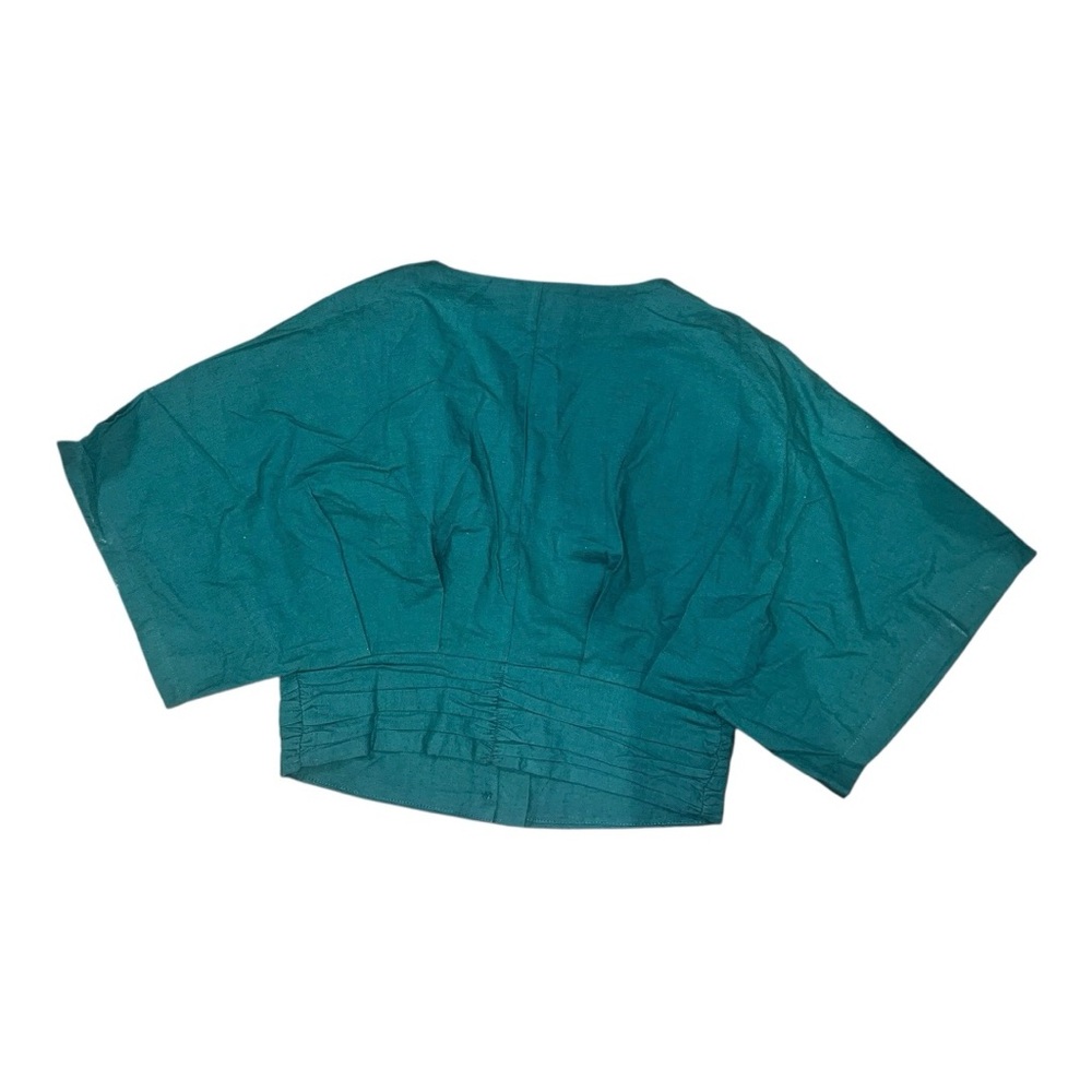 COMMENSE Cotton & Linen Kimono Sleeve Button Top COLOR - Army Green NWT XL - Picture 2 of 7